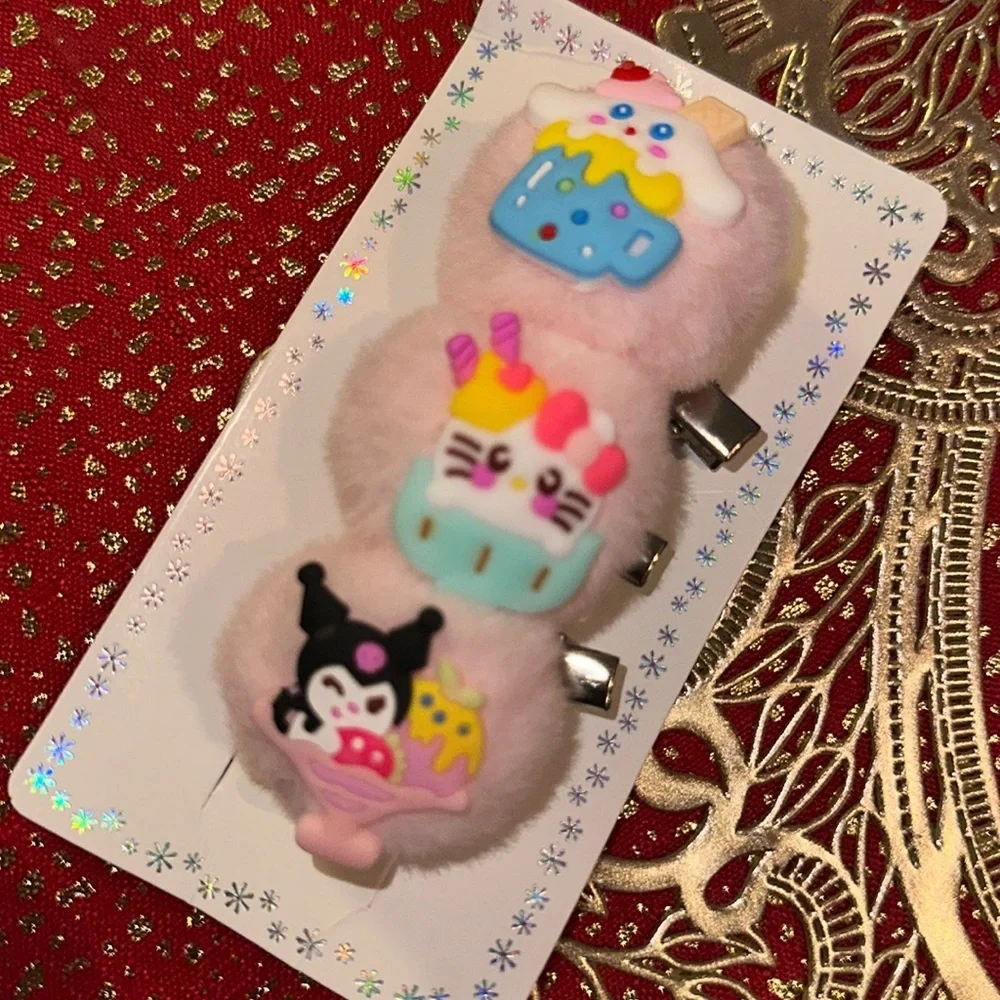 Sanrio hair clips